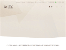 Tablet Screenshot of orl.com.br